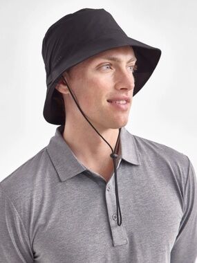 Solbari Men's Technical Bucket Hat UPF 50+ UV Block Collection Size S/M  NWT